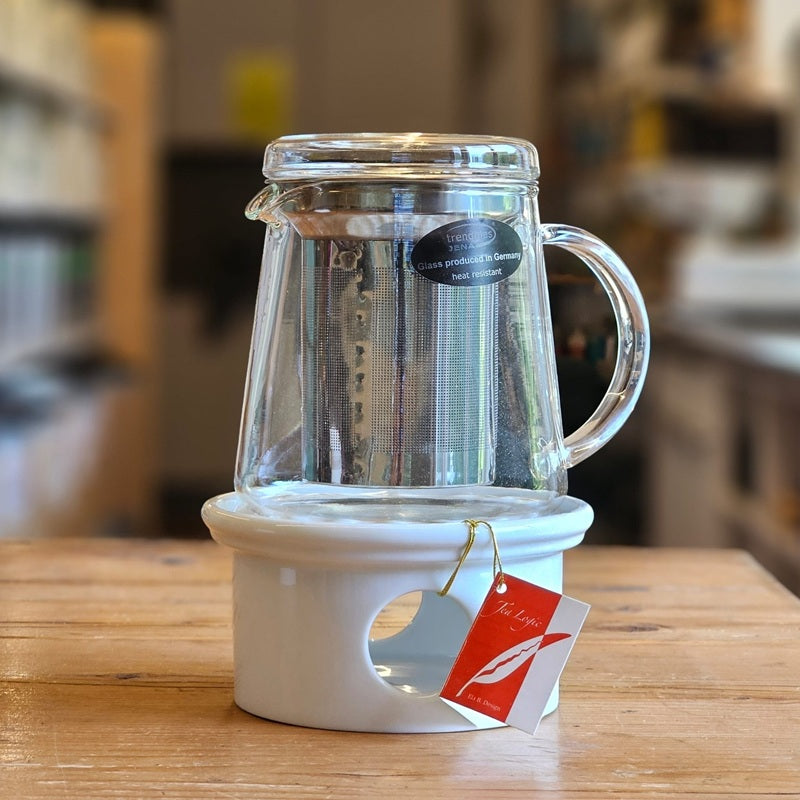 Trendglas Teekanne For Two 0.4l Liter mit Sieb, ideal für 2 Portionen –