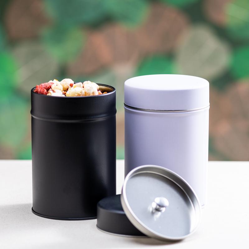 tee aufbewahrung amazon Teedose mattschwarz rund 150g oder 80g (in 2 Grössen) – teewerk.ch