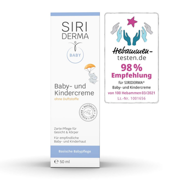 Siriderma BABY Baby- & Kindercreme ohne Duftstoffe, auch bei besonders sensibler Haut