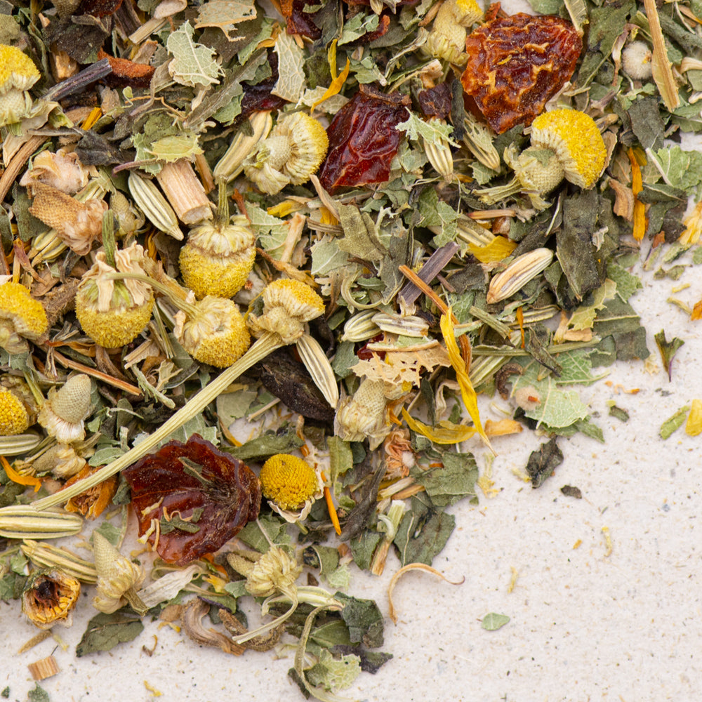 Kräutertee &amp;quot;Plus&amp;quot; Wellnesstee bio, Hausrezept von teewerk.ch