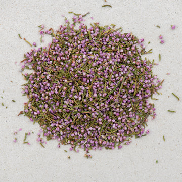 Erikablüten mit wenig Kraut BIO gerebelt, Heidekrautblüten, Besenheide, Erikakraut, erica flores, calluna vulgaris