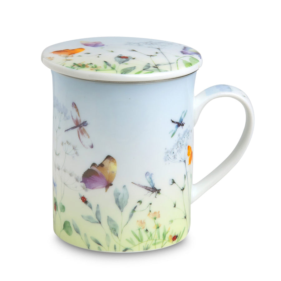 Teetassenset, Kräuterteetasse mit Sieb und Deckel 0.3l 