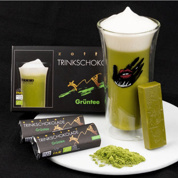 Zotter Bio Trinkschokolade Matcha Grüntee, vegan