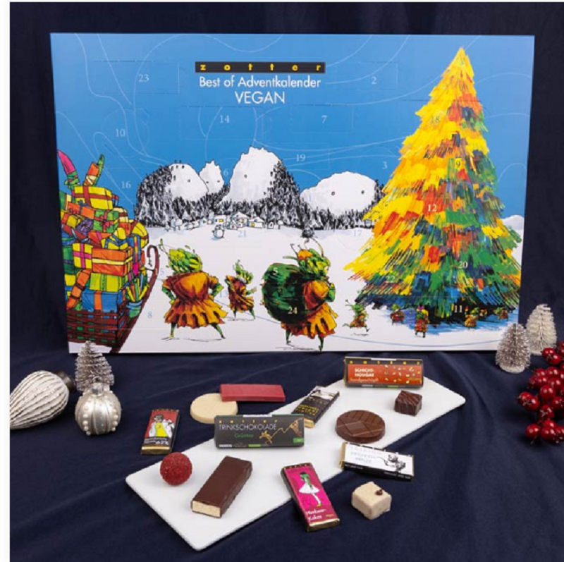 Zotter Schokoladen Adventskalender Bio, 