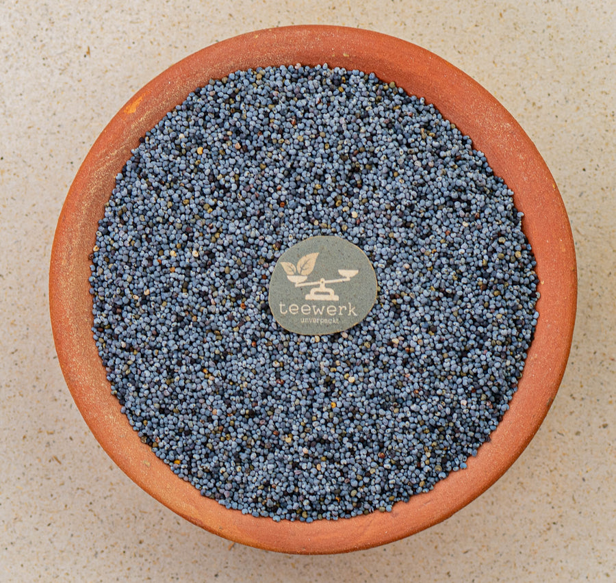 mohnsamen aufbewahren Blaumohnsamen bio ganz von teewerk.ch