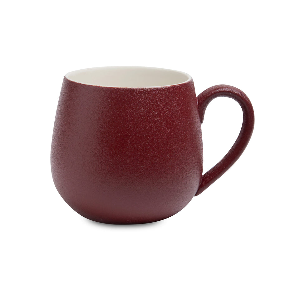 Teeservice Dora dunkelrot, mattes Porzellan, Kanne 1.4 Liter