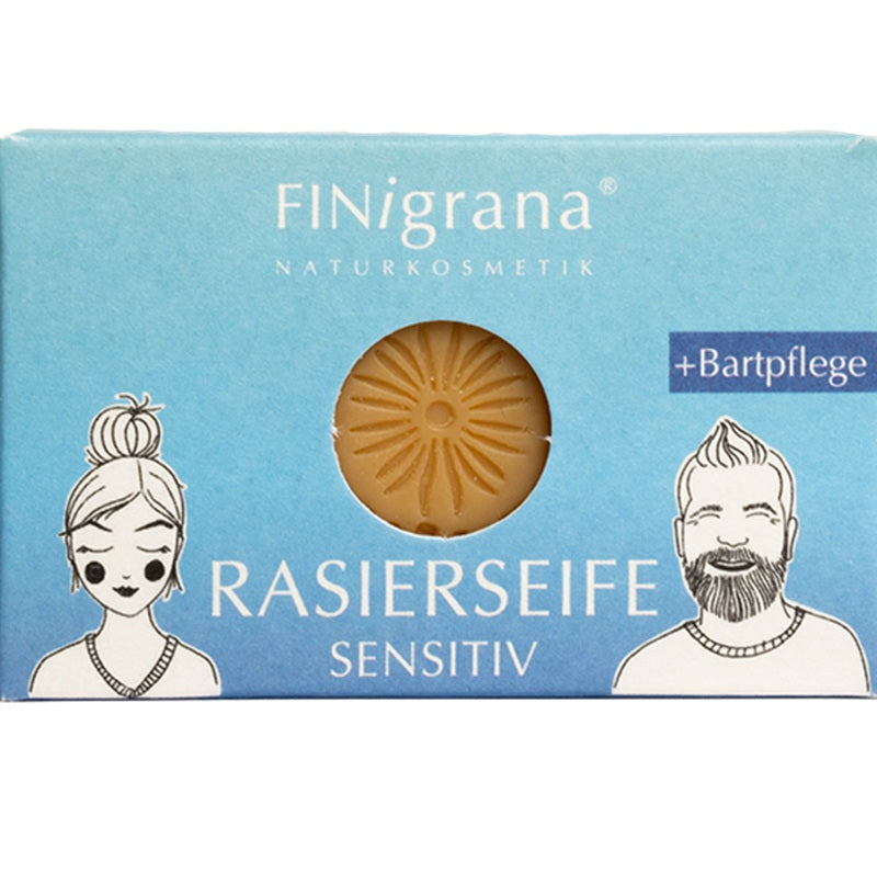 FINigrana Rasierseife sensitiv, mit Schwarzkümmelöl, 100g