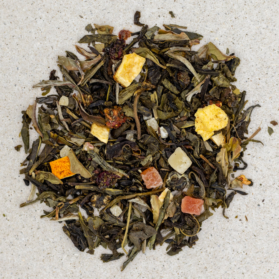 Grüner Tee / Weisser Tee Tempel der Götter, Lychee Pfirsich, natürlich