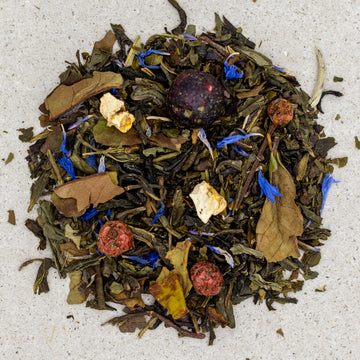 Grüntee Ewiges Leben mit weissem Tee, Ginseng und Johannisbeeren