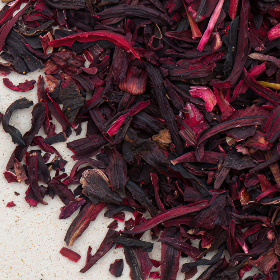 Hibiskusblüten bio geschnitten, Karkadenblüten, hibisci flos
