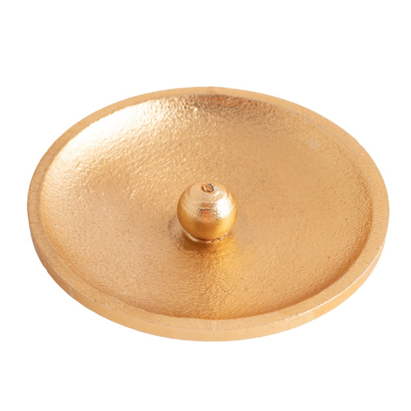 Räucherstäbchenhalter Hilarion rund, in 2 Farben (gold & silber)