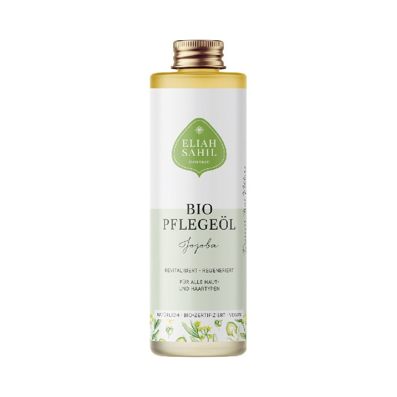 Eliah Sahil Bio Pflegeöl Jojoba pur 100ml (reines Bio Jojobaöl), Körperöl