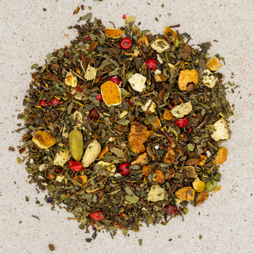 Kräutertee / Gewürztee Tulsi, natürlich, mit Orange & Ingwer