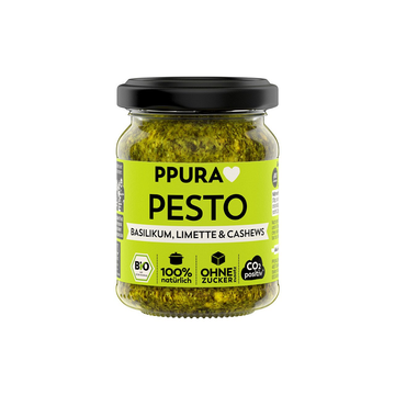 PPura Pesto Basilikum Limette vegan, Bio, 120g