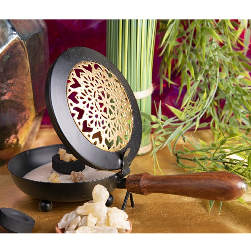 Räucherpfanne Mandala, Tragegefäss