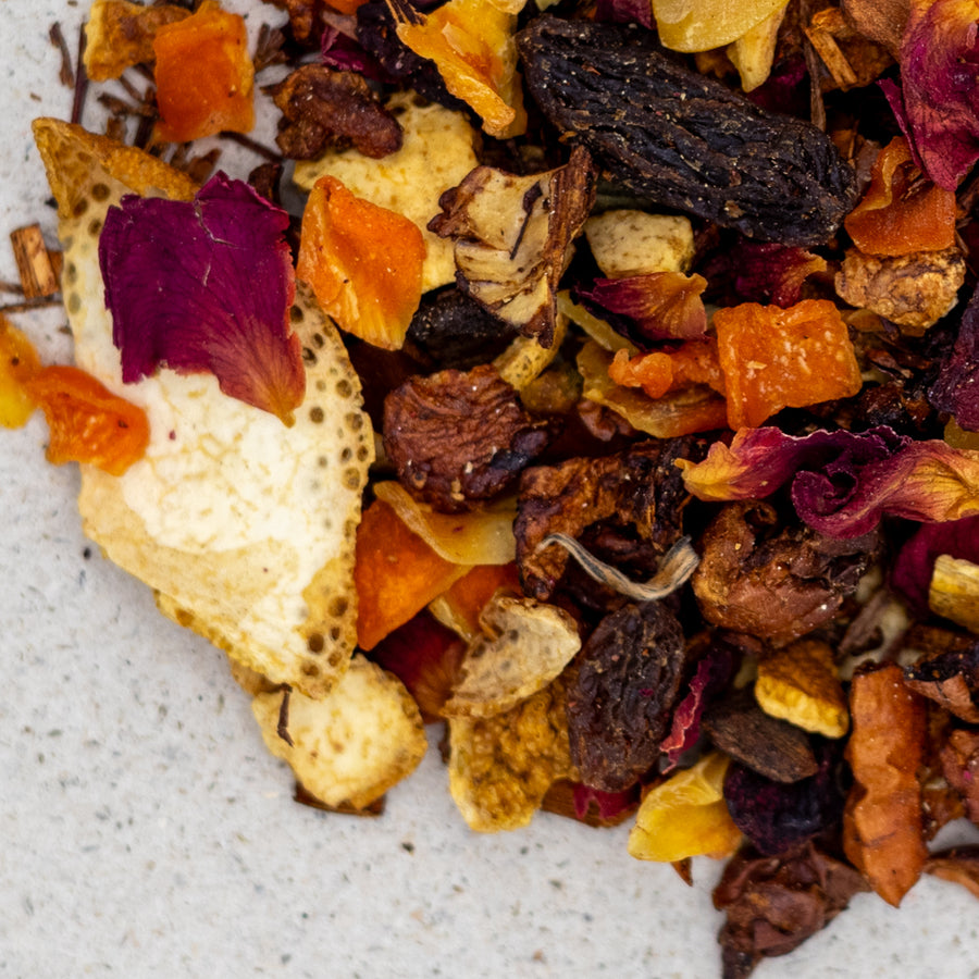 Weihnachtsfrüchtetee mild, Zimt-Orange-Mandel