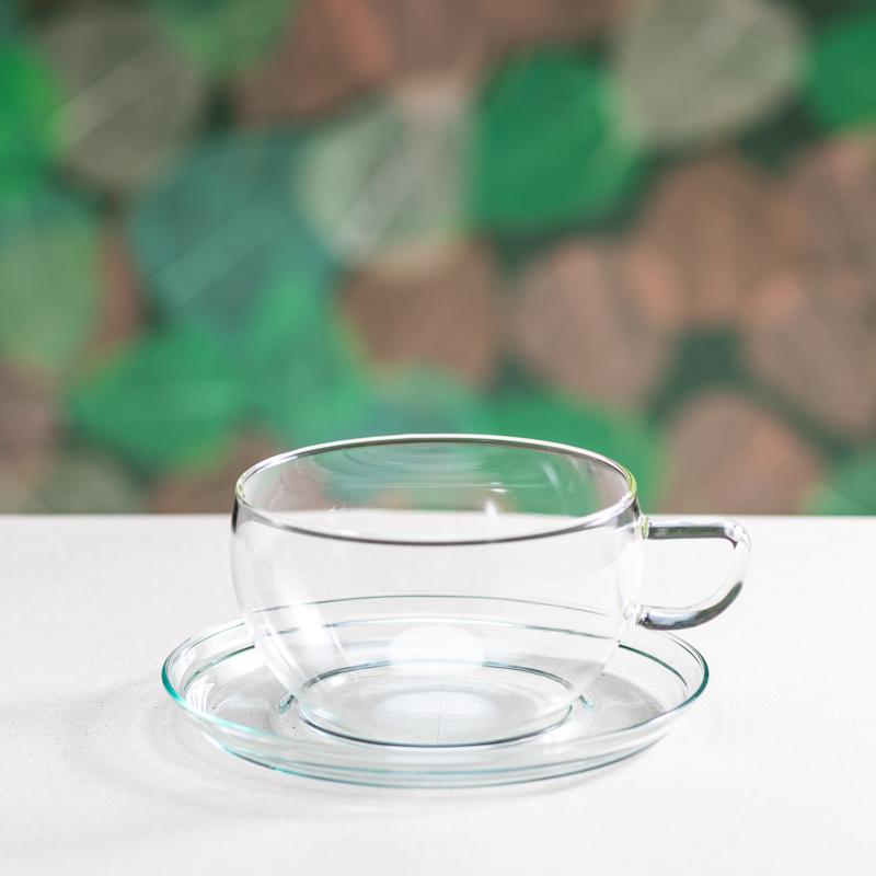 Trendglas Teetasse mit Untertasse Jumbo, 0.4 Liter, passend zur Miko Kanne