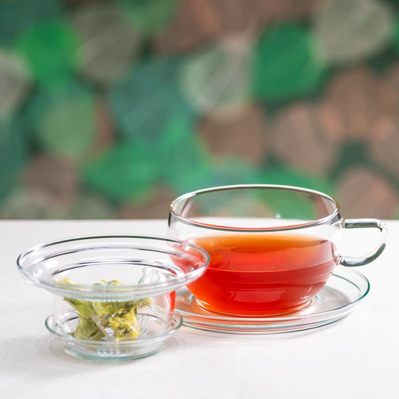 Trendglas Tea Time Tassenset mit Glassieb und Deckel, 0.4l