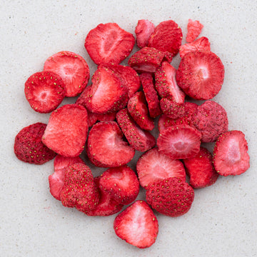 Erdbeeren gefriergetrocknet geschnitten Bio, Erdbeerchips