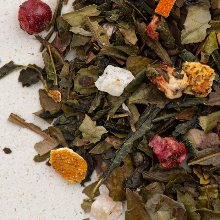 Grüner Tee / Weisser Tee Tempel der Götter, Lychee Pfirsich, natürlich