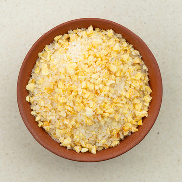 Knoblauchsalz bio, Fleur de Sel mit Knoblauch
