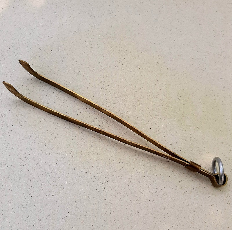 Voarge Räucherzange Edelstahl 16,4cm | Kohlezange Für Shisha & Grill | Rostfrei