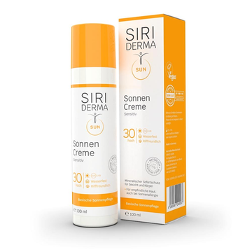 Siriderma SUN Sonnencreme mineralisch-natürlich mit LSF30, wasserfest, rifffreundlich, ohne Nanopartikel, ohne hormonwirksame Bestandteile, auch bei besonders sensibler Haut, 100ml