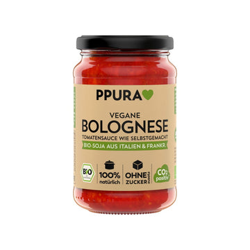 PPura Sugo vegane Bolognese Bio, Spaghettisauce, Tomatensauce 340g