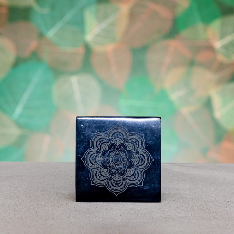 Räucherstäbchenhalter aus Speckstein mit Mandala Muster - Ausverkauf