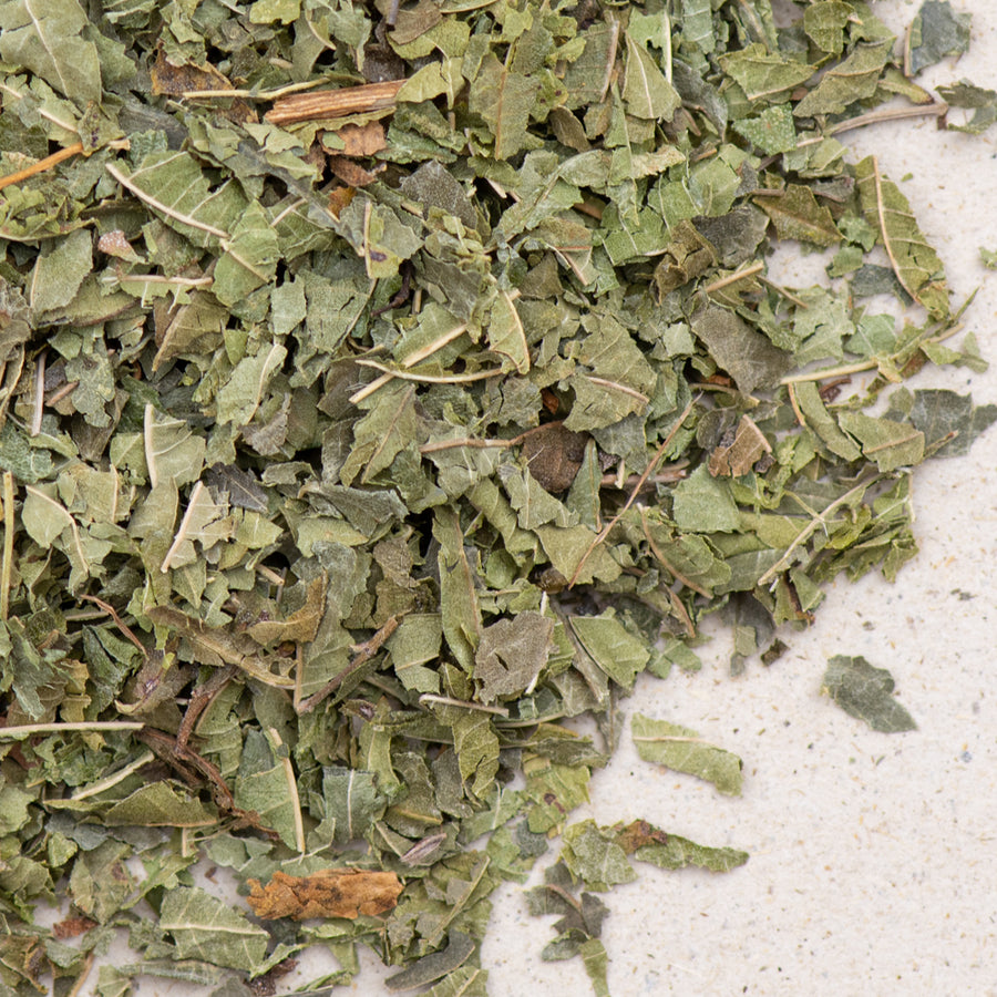 Zitronenverbenenblätter BIO geschnitten, Eisenkraut duftend, Verveine geschnitten